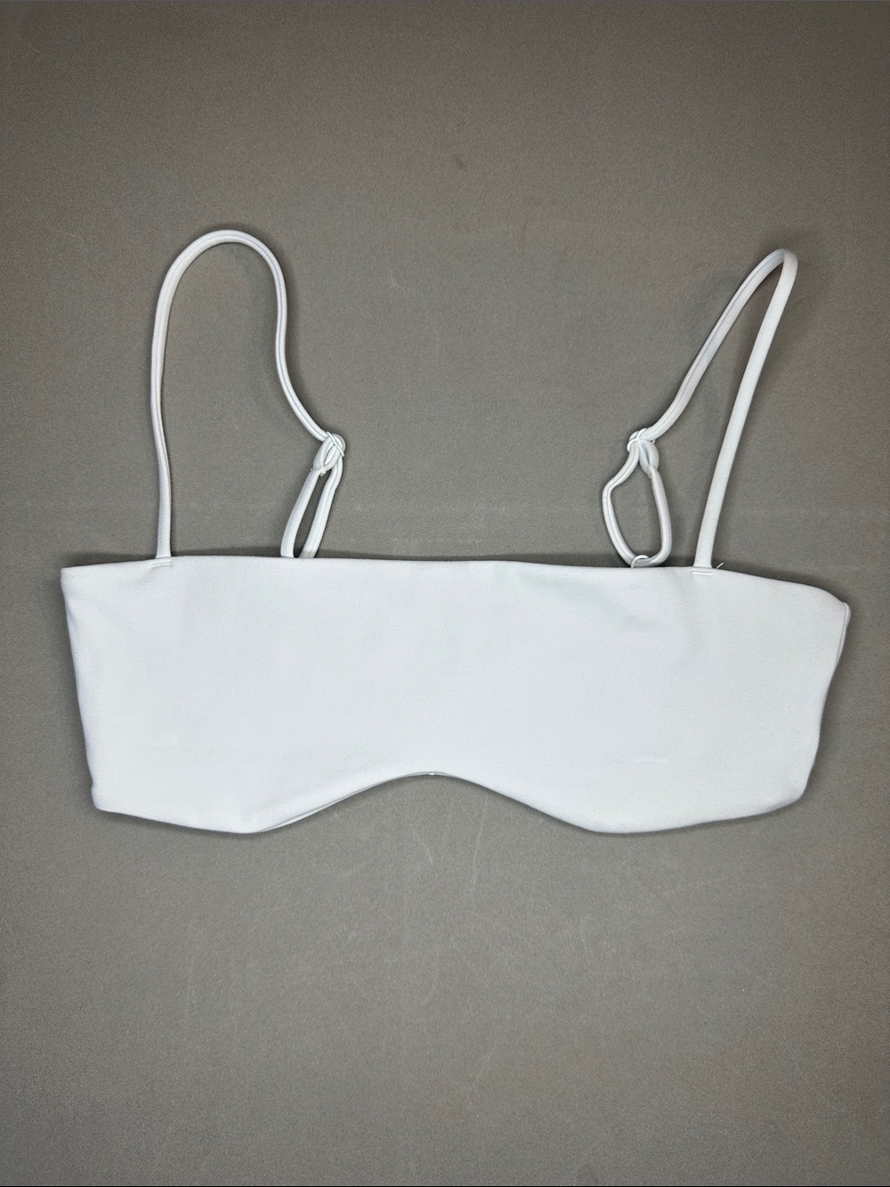 White Fox x Sarah's Day (WF SD) Collaboration off White Bandeau Bralette - S